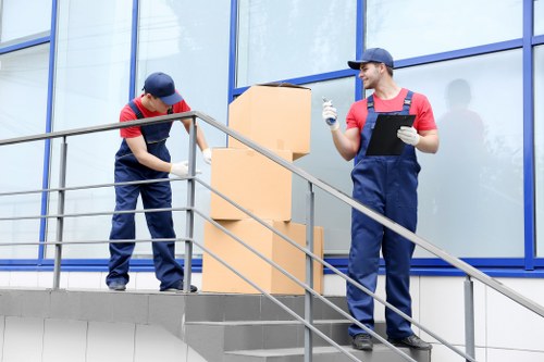 House movers planning a Docklands apartment relocation with building access considerations