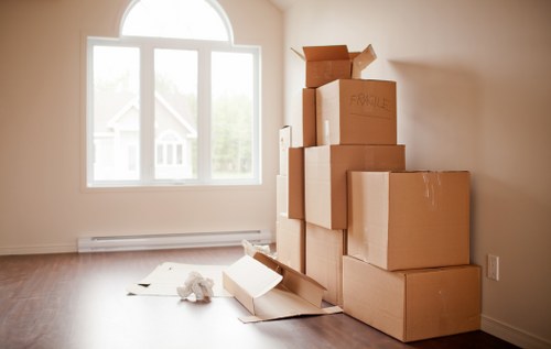 Office relocation team planning a move in a Docklands commercial building