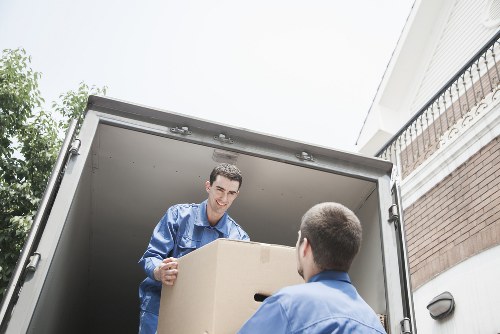 Local movers handling furniture and boxes in Docklands