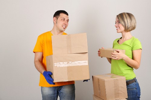 Packing and loading items for a Docklands move